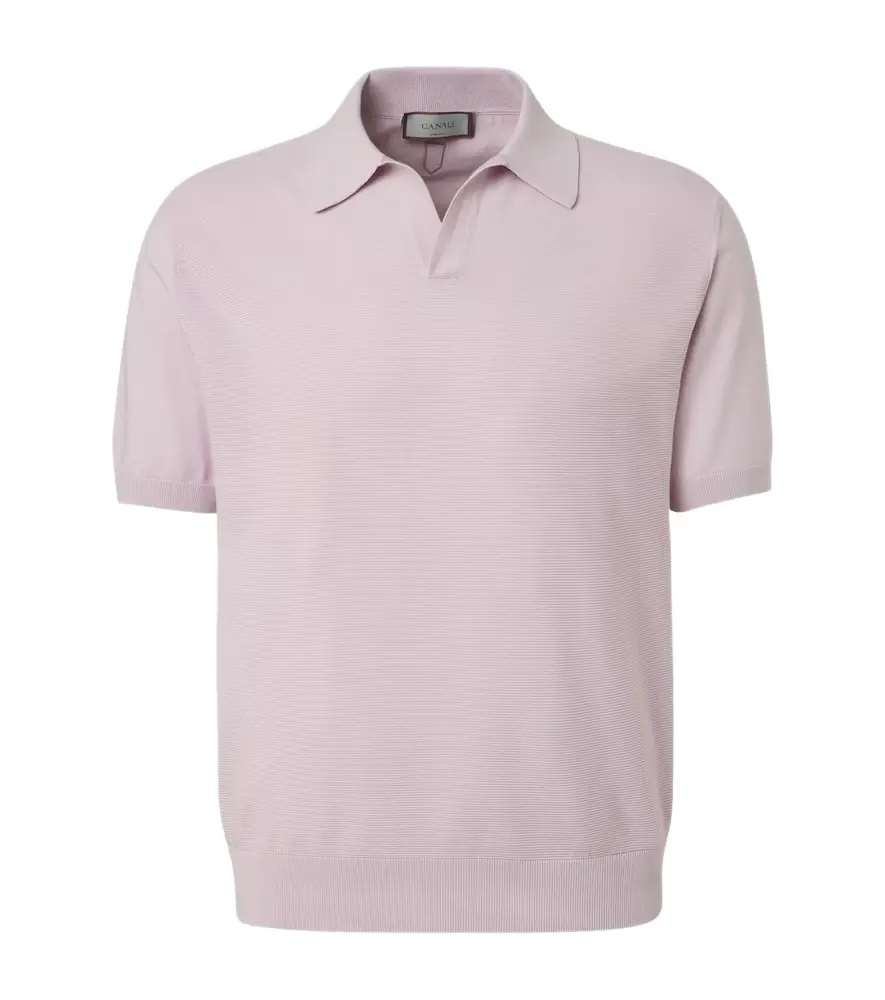 Canali Cotton and silk polo shirt