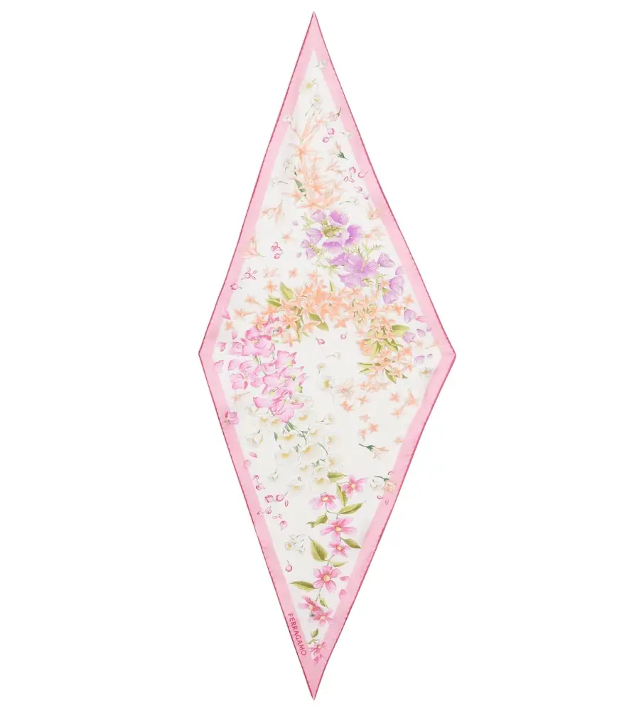 Ferragamo Floral silk scarf