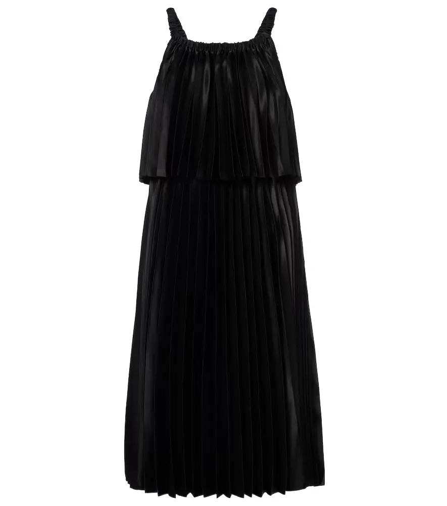 Noir Kei Ninomiya Satin midi dress