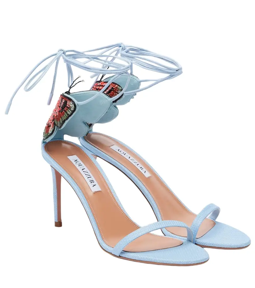Aquazzura Papillon D'Amour embellished sandals