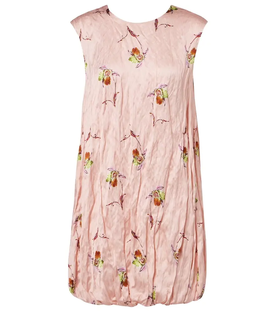 Emilia Wickstead Meave floral satin minidress
