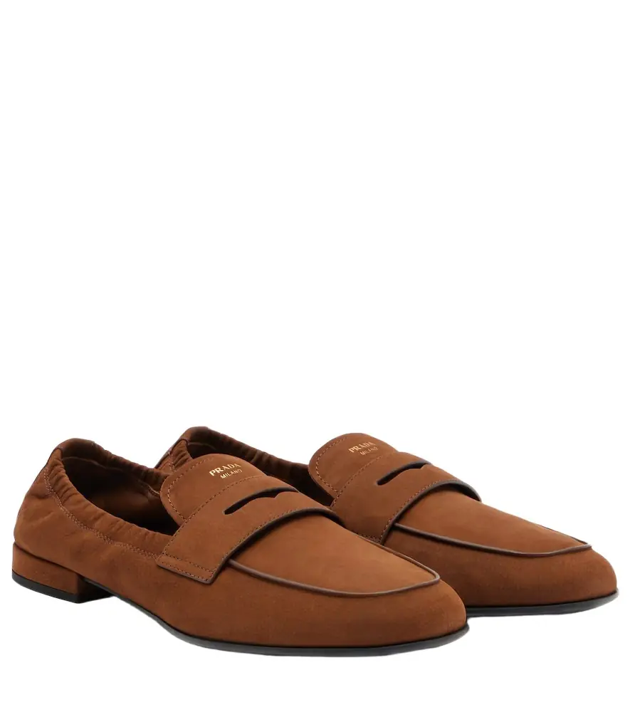 Prada Leather penny loafers