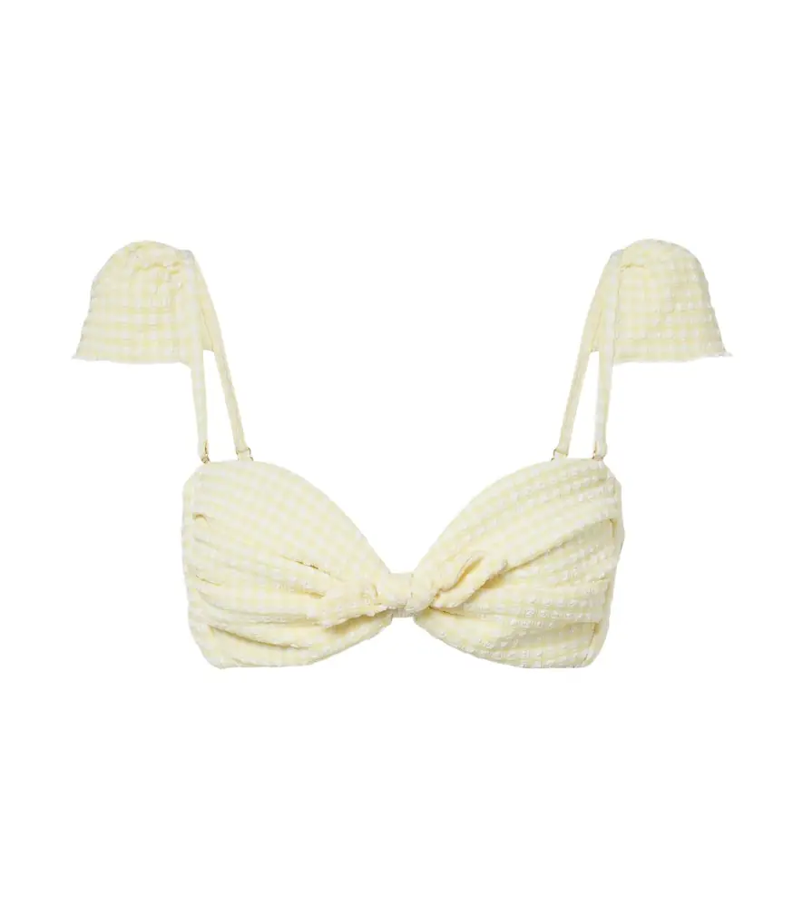 Montce Cabana gingham bikini top - Women's Clothing