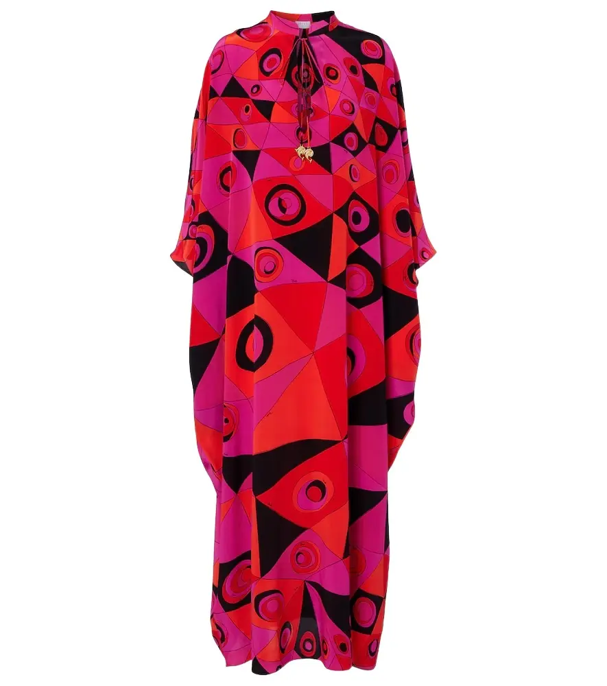 Pucci Occhi silk twill kaftan