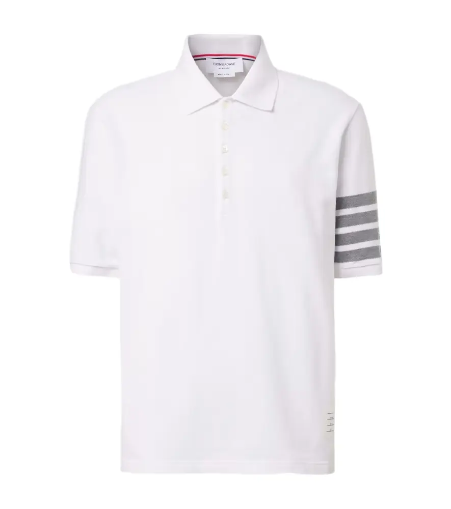 Thom Browne 4-Bar cotton polo shirt