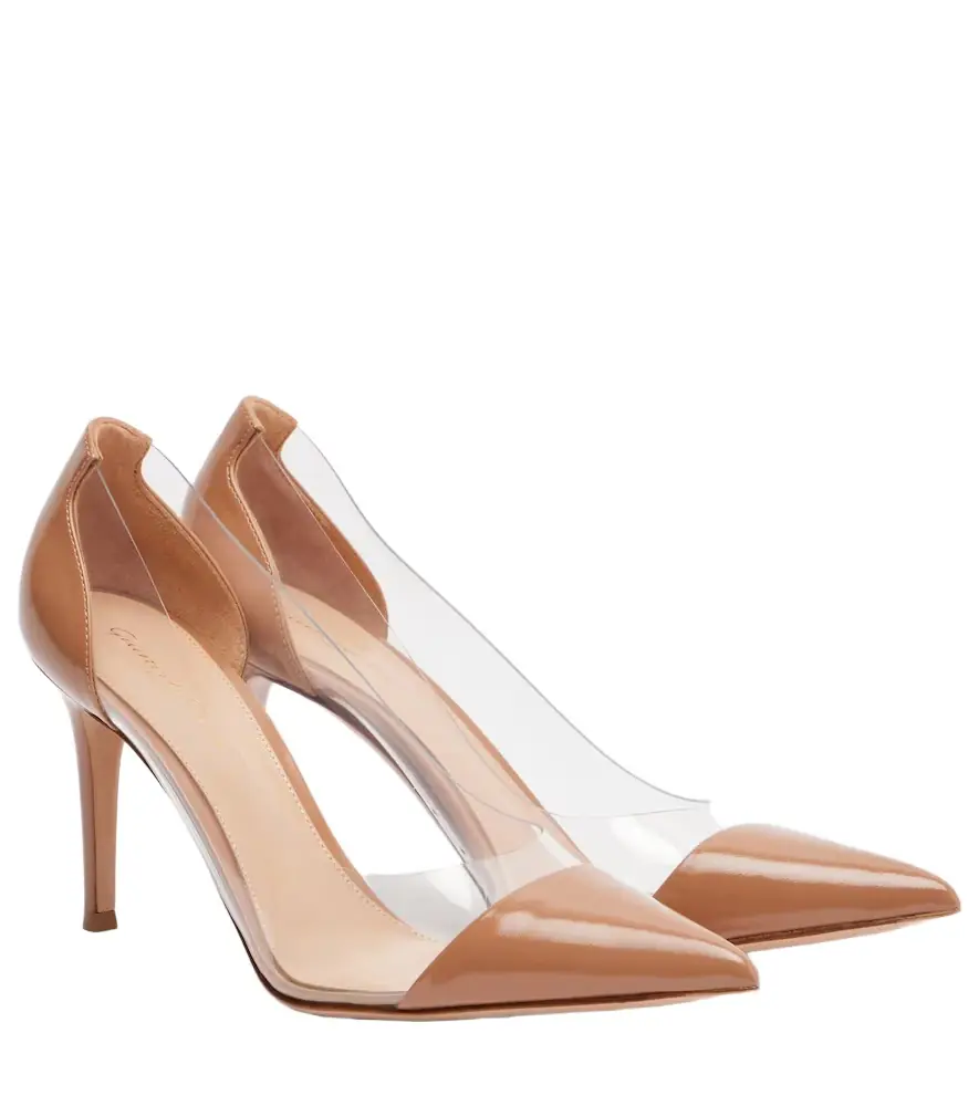 Gianvito Rossi Patent leather and PVC pumps