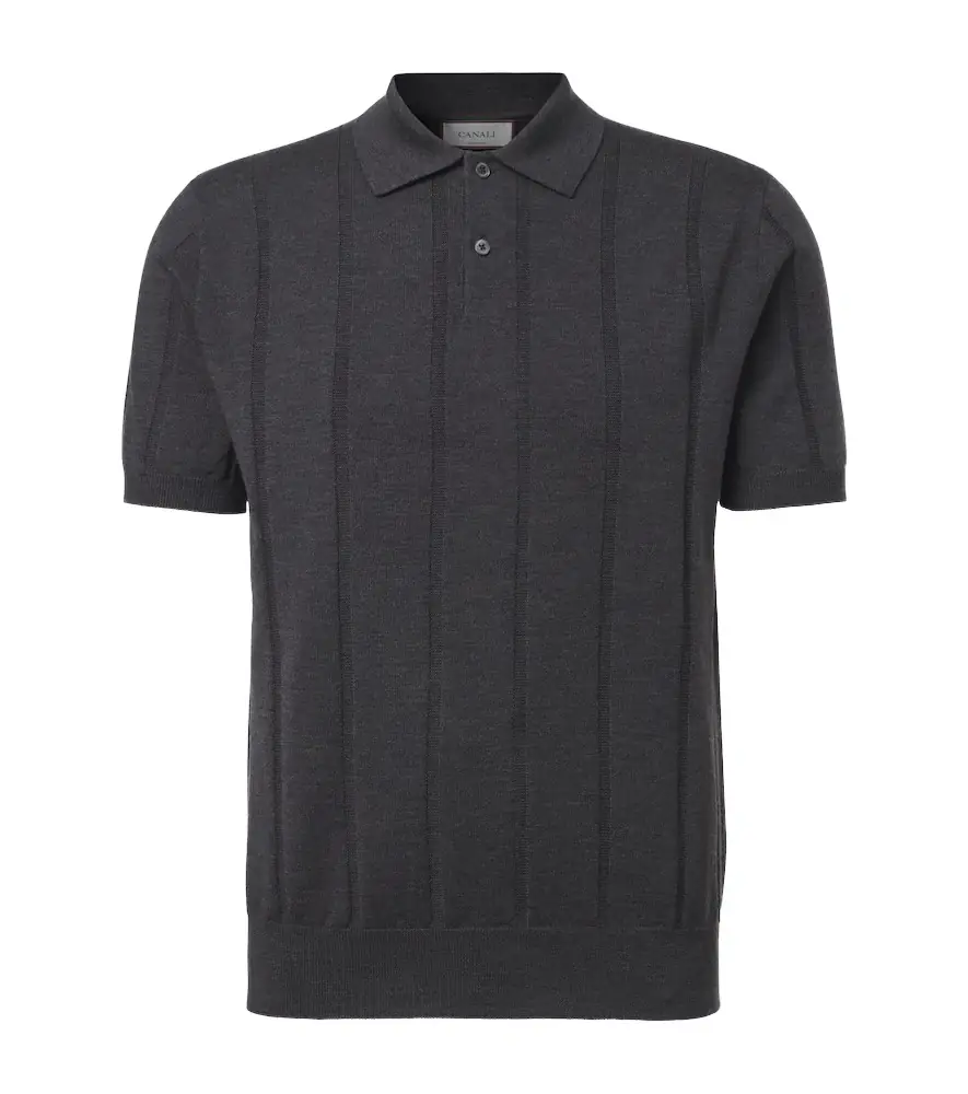 Canali Virgin wool polo sweater