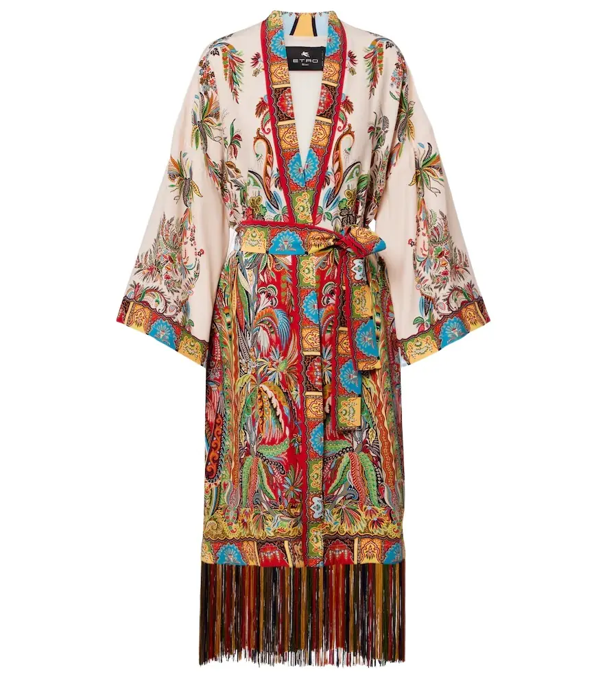 Etro Paisley silk kaftan