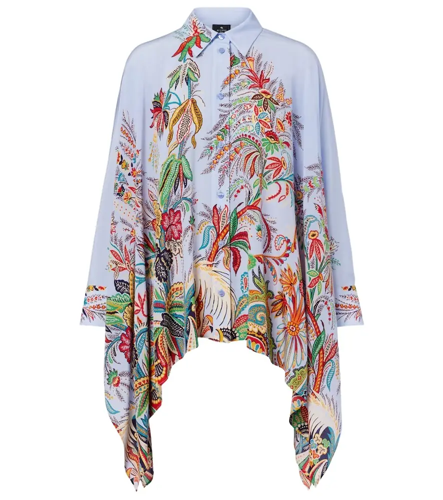 Etro Floral silk blouse