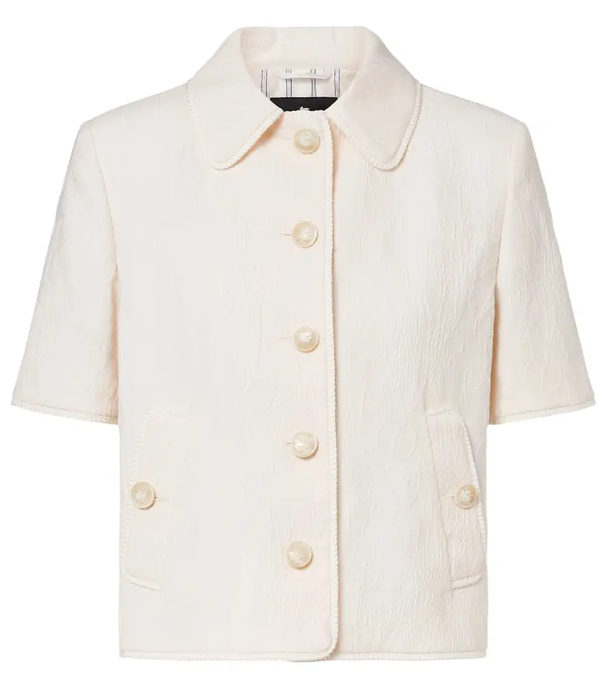 Etro Cottton-blend jacquard jacket
