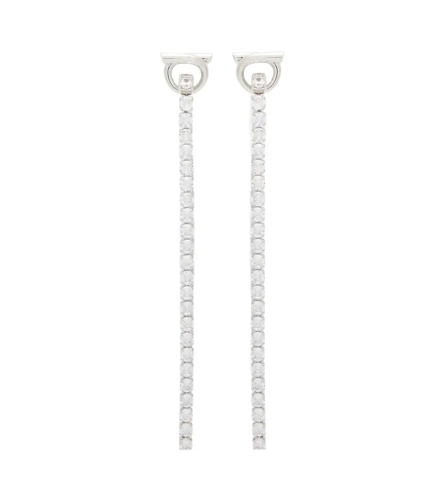 Ferragamo Embellished drop earrings