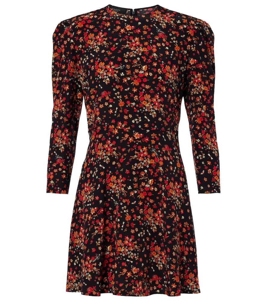Gucci Floral silk minidress