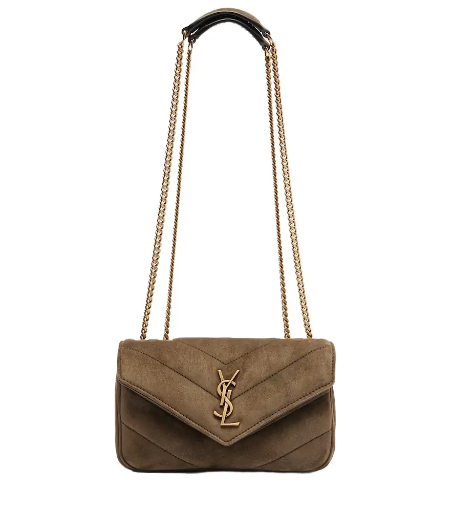 Saint Laurent Loulou Mini suede shoulder bag