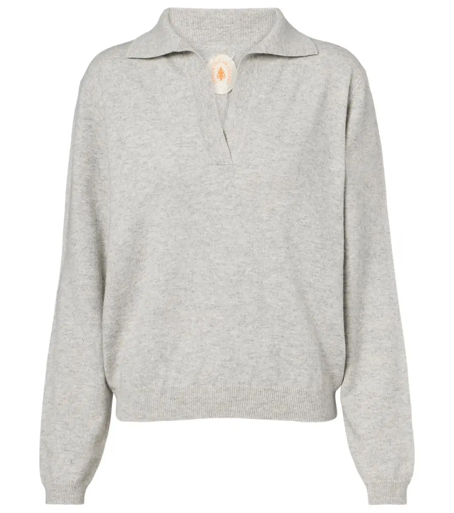 Jardin des Orangers Cotton and cashmere polo sweater
