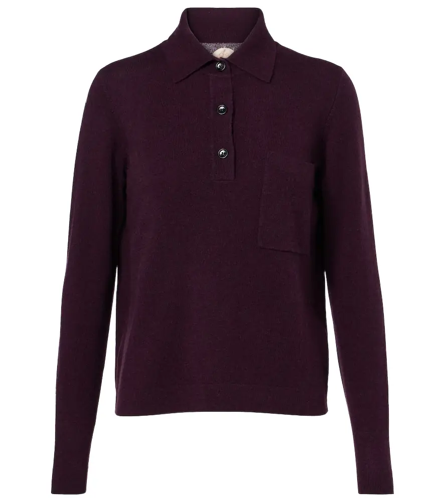 Jardin des Orangers Wool and cashmere polo sweater