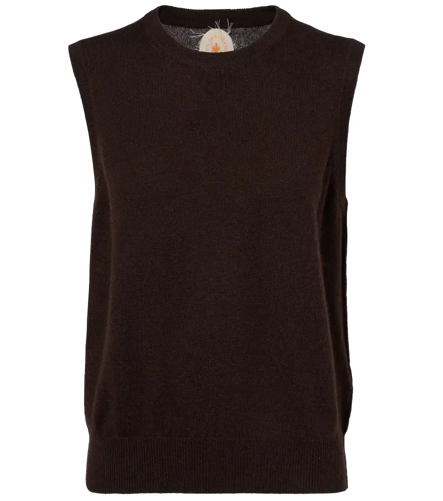 Jardin des Orangers Wool and cashmere tank top