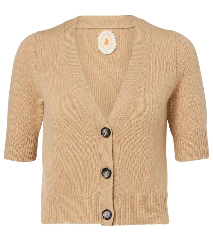 Jardin des Orangers Cropped cashmere cardigan