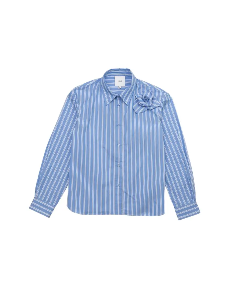 Aknvas The Flor shirt in blue stripe