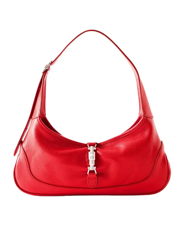 Gucci Jackie 1961 Slim Textured-leather Shoulder Bag