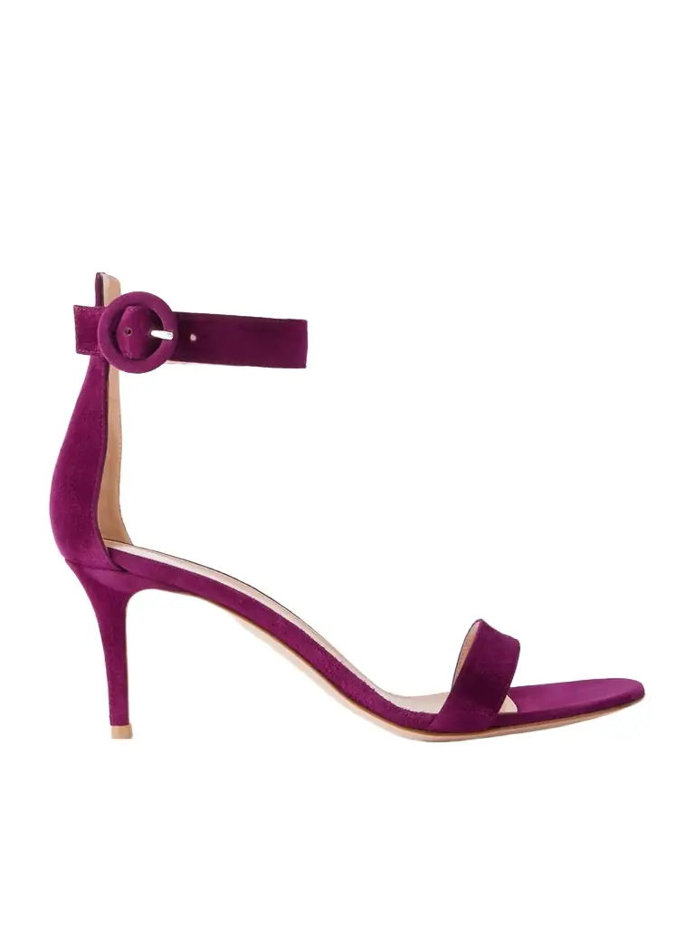 Gianvito Rossi Portofino 70 Suede Sandals