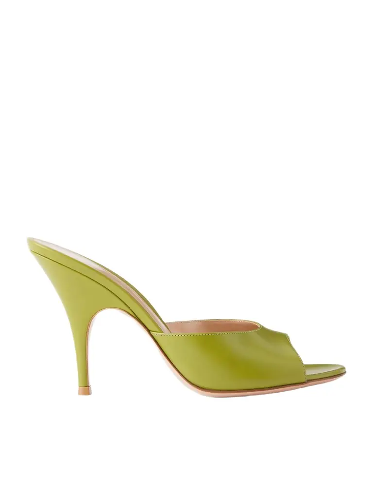 Gianvito Rossi Sofia 95 Leather Mules