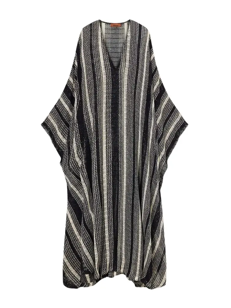 Missoni Sequin-embellished Striped Metallic Coverup