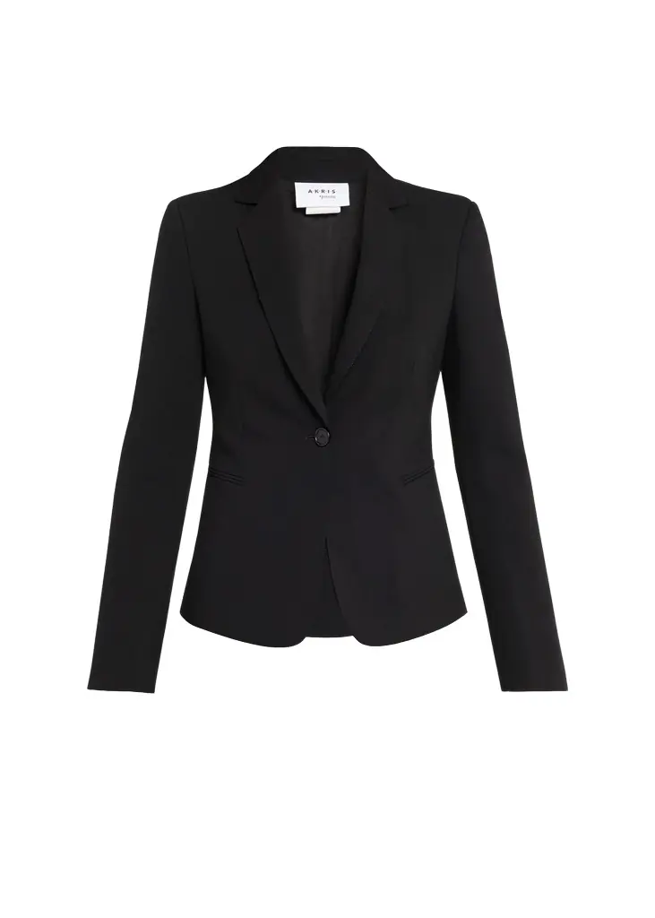 Akris punto Wool Jersey Tailored Blazer Jacket