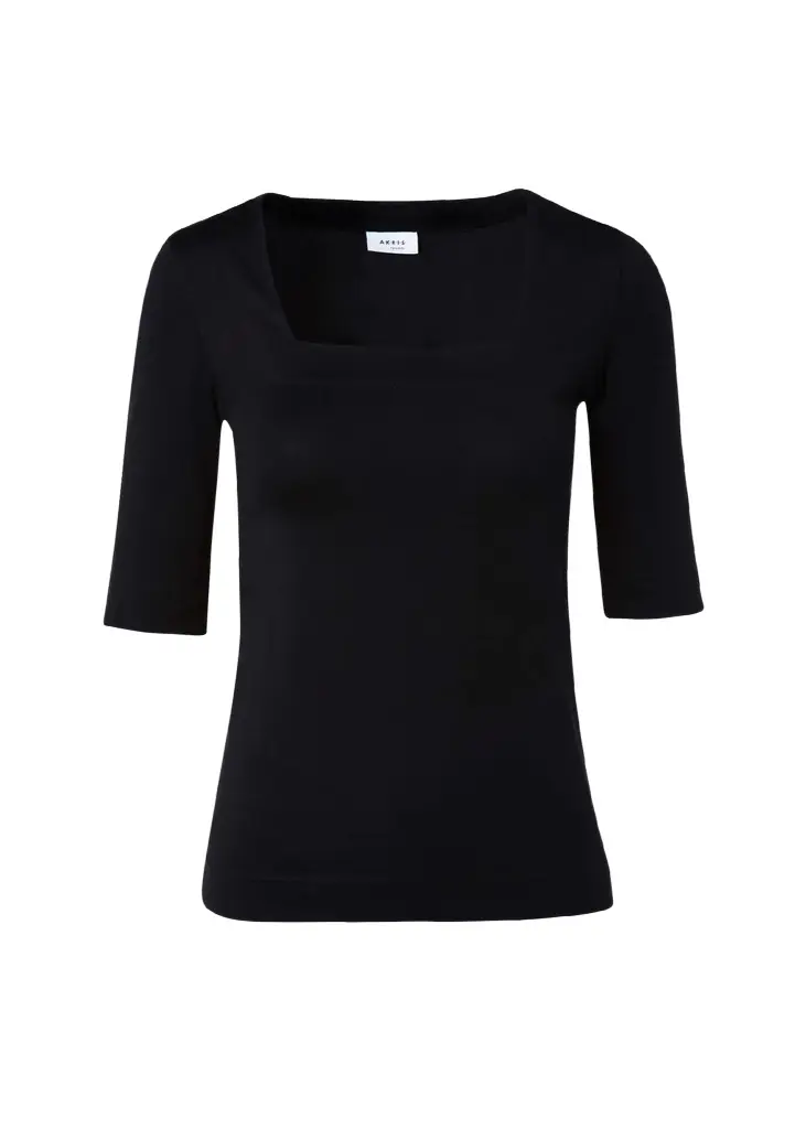 Akris punto Square-Neck Jersey Top