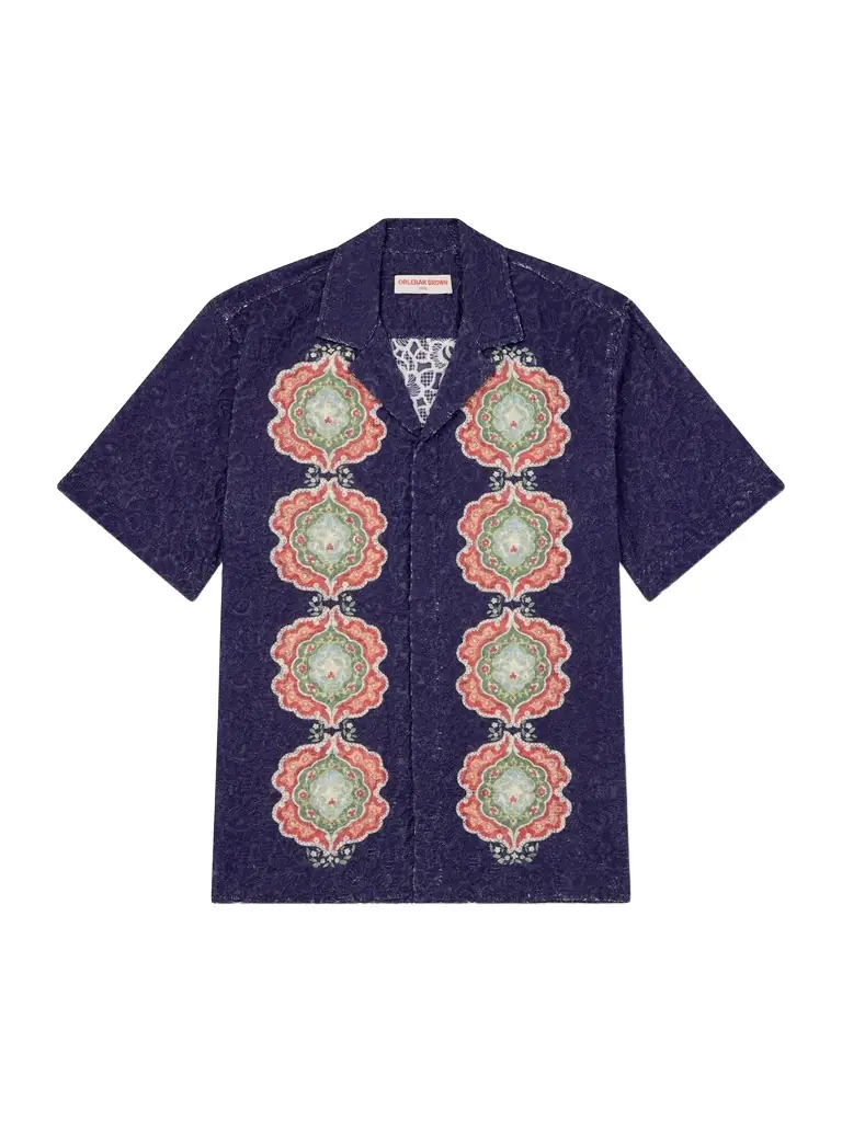 Orlebar Brown Broderie Anglaise Cotton Shirt - Men