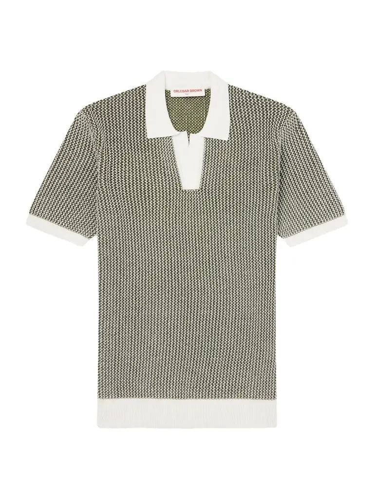 Orlebar Brown Horton Slim-Fit Crocheted Cotton Polo Shirt - Men