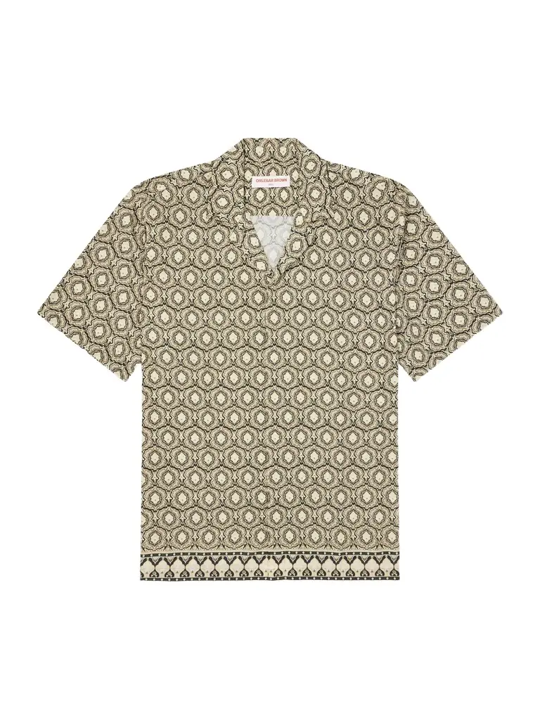 Orlebar Brown Maitan Passetto Camp-Collar Printed Lyocell Shirt - Men