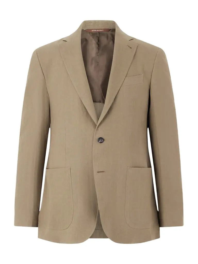 Canali Kei Linen Suit Jacket - Men