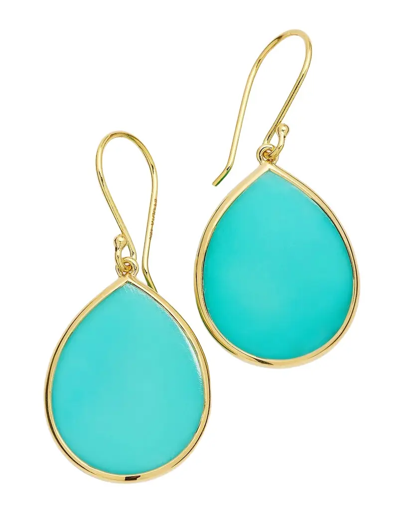 Ippolita Small Stone Teardrop Earrings in 18K Gold
