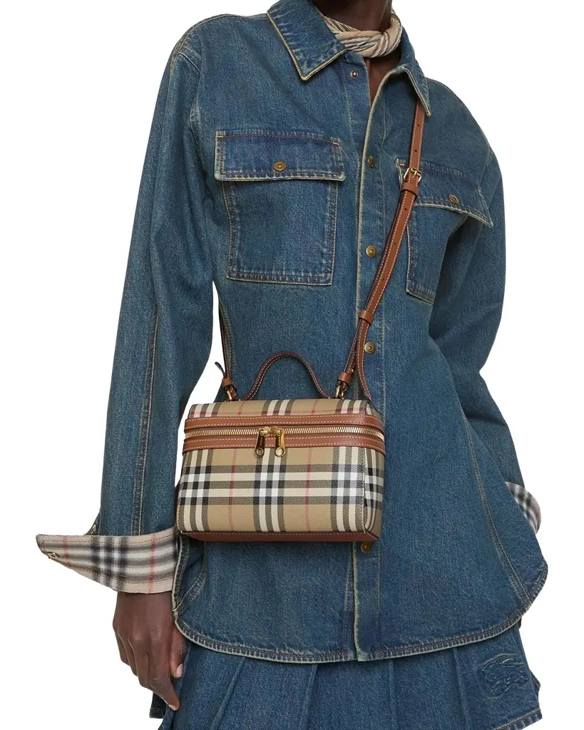 Burberry Check Vanity Bag