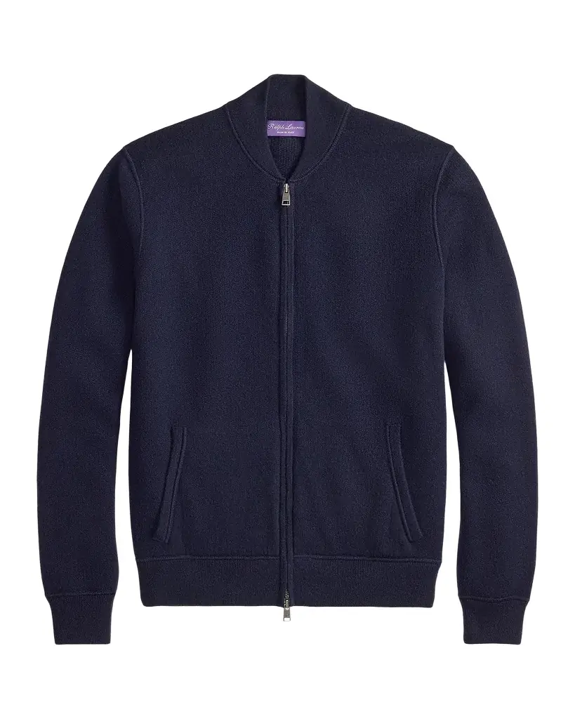 Ralph Lauren Purple Label Cashmere Full-Zip Sweater