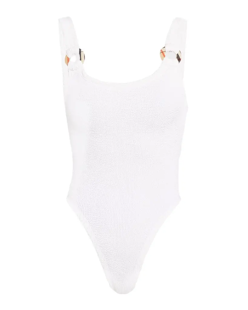 Burberry x Hunza G Domino Check Ring One-Piece Swimsuit