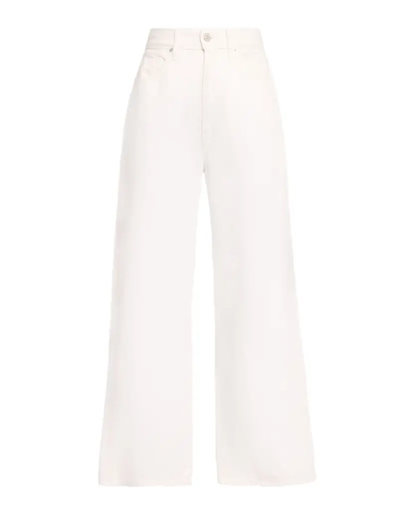 Veronica Beard Taylor Cropped High-Rise Wide Jeans