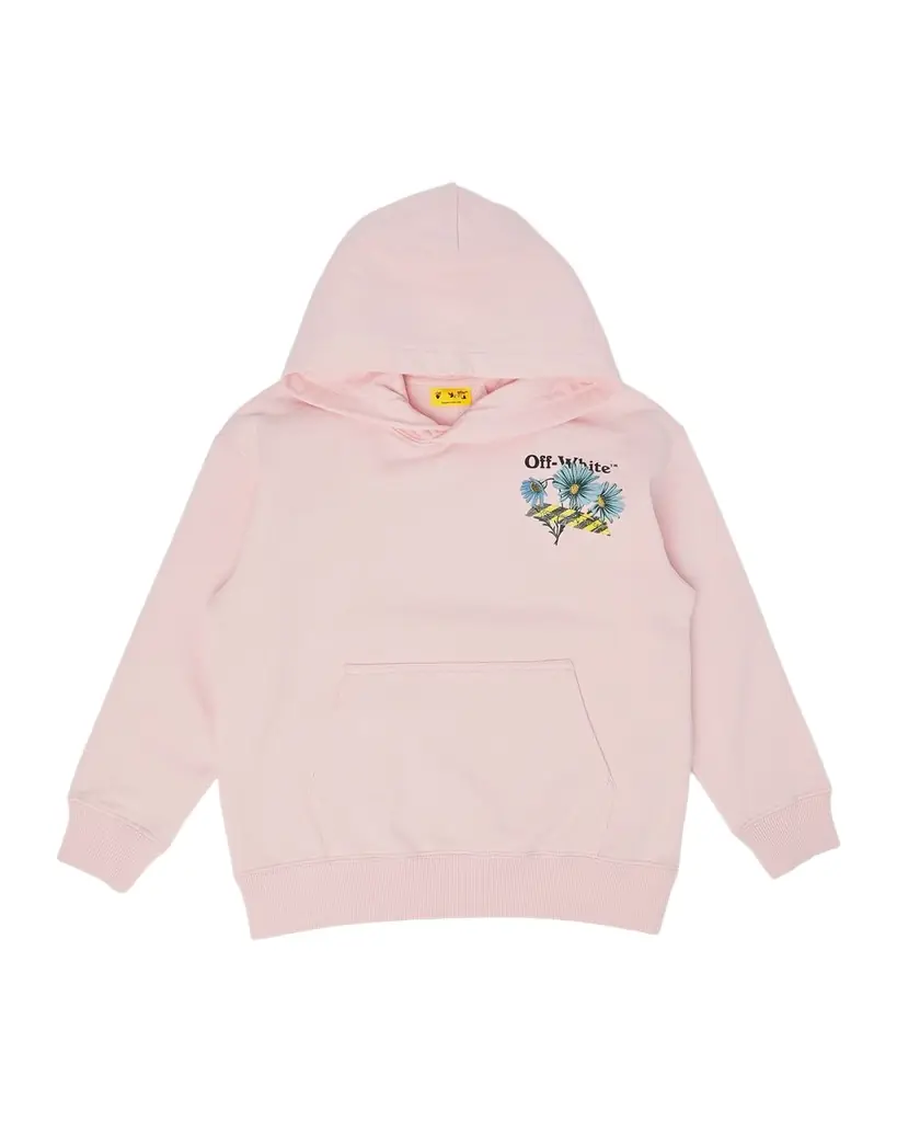 Off-White Girl 's Daisy Tape Hoodie, Size
