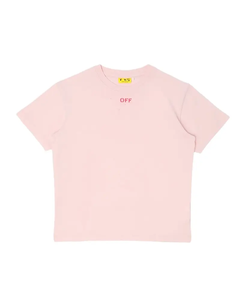 Off-White Girl 's Off Diag T-Shirt, Size 4-12