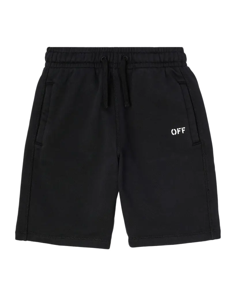 Off-White Boy 's Diagonal Paint Sweatshorts, Size