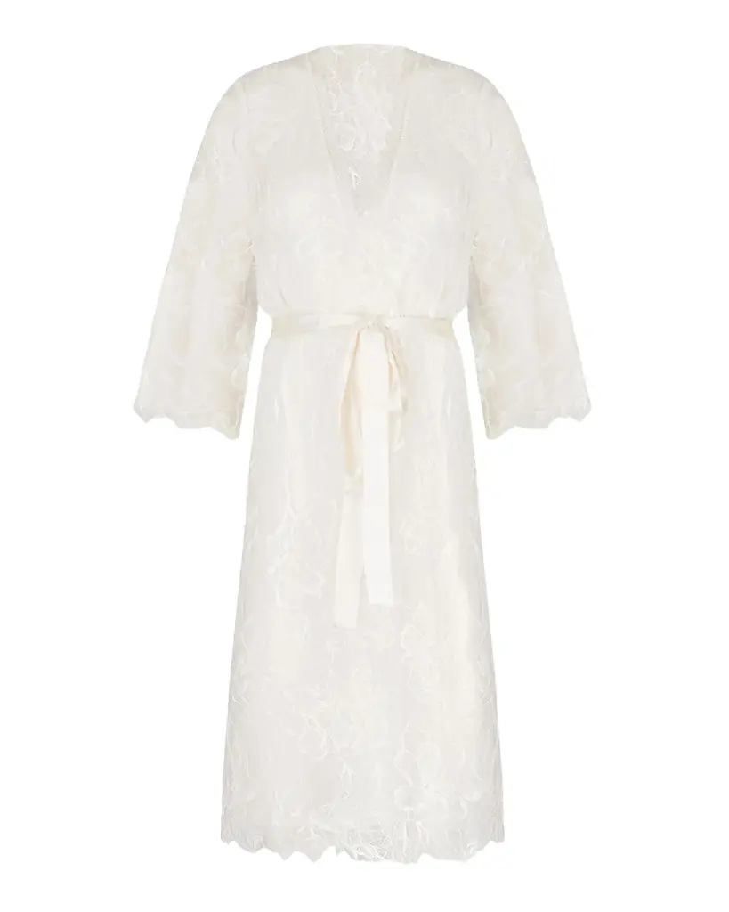 Lise Charmel Scalloped Floral Lace Robe
