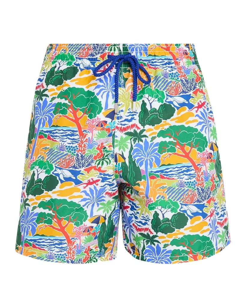 Vilebrequin Men 's Seaside Life Nylon Swim Trunks