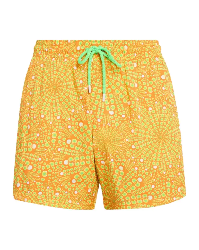Vilebrequin Men 's Mosaic Urchin Stretch Nylon Swim Trunks