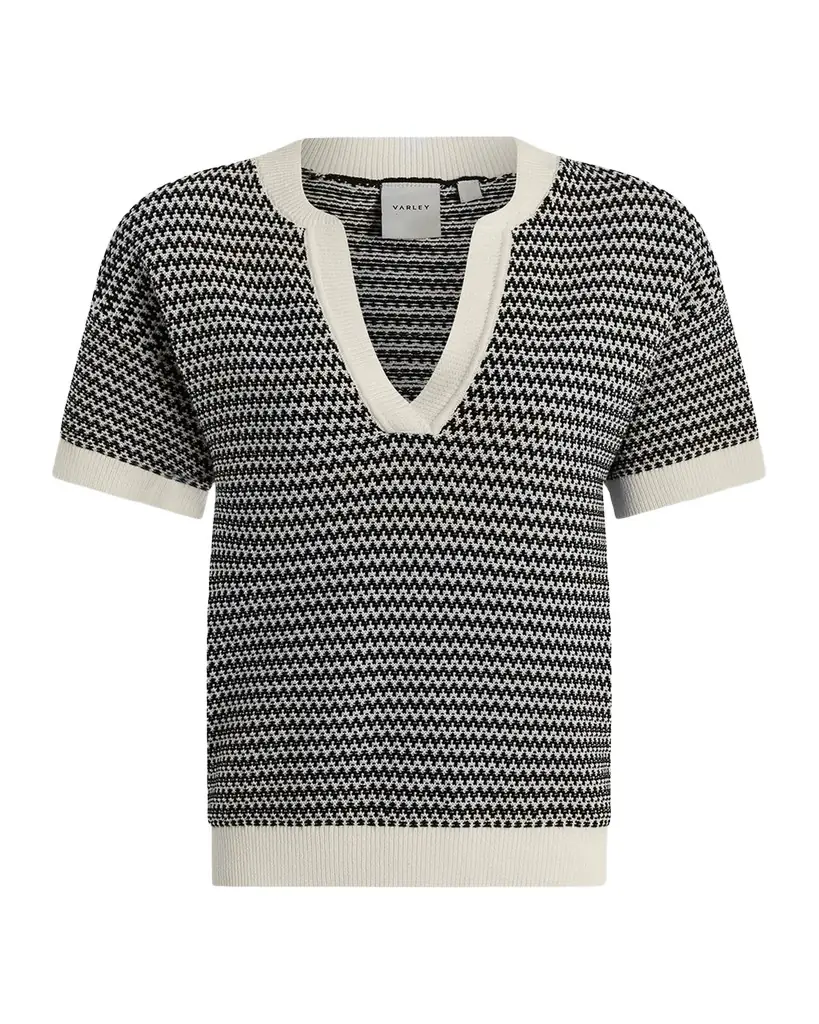 Varley Dora Chevron Knit Top