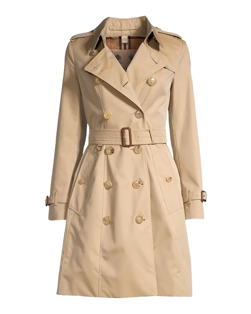 Burberry Chelsea Belted Double-Breasted Trench Coat