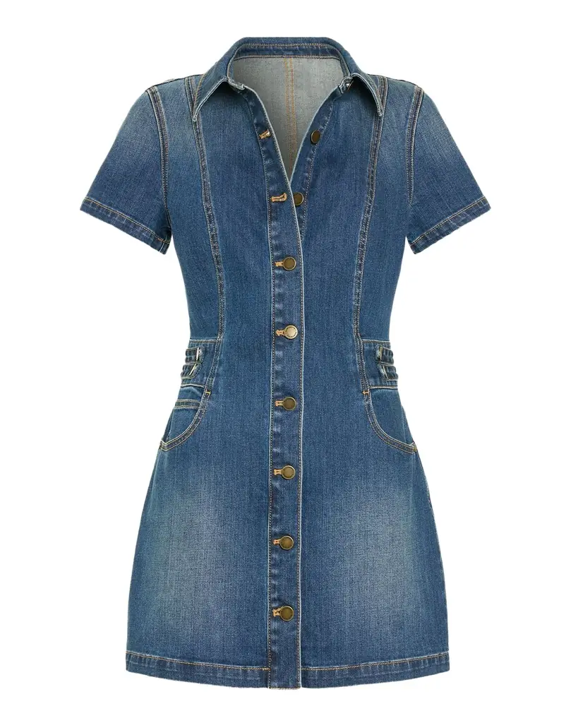 Ramy Brook Liv Denim Mini Shirtdress