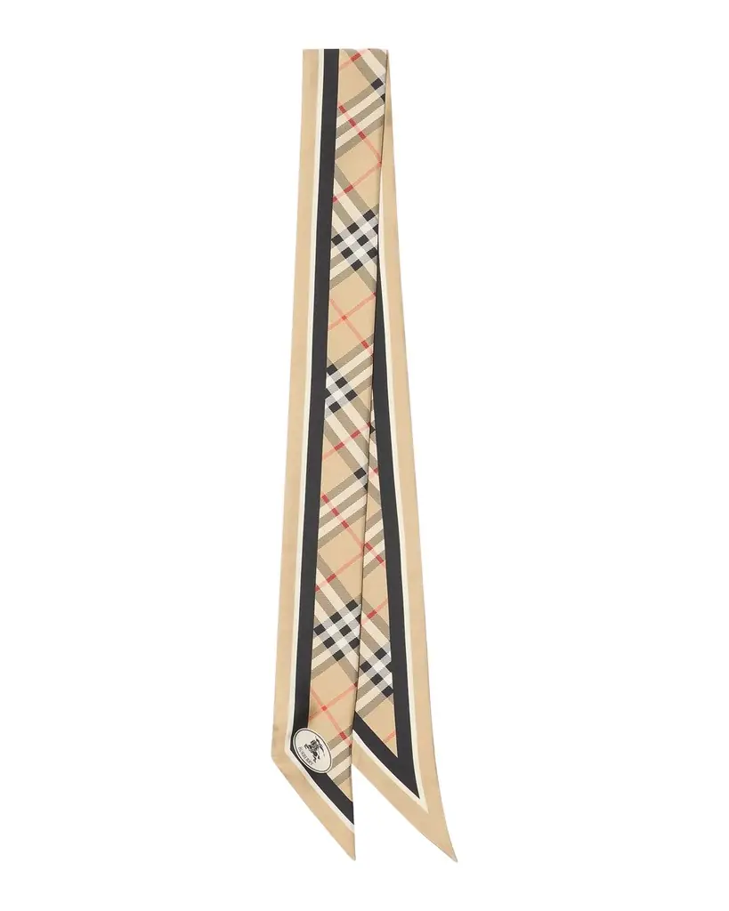 Burberry EKD Skinny Silk Scarf