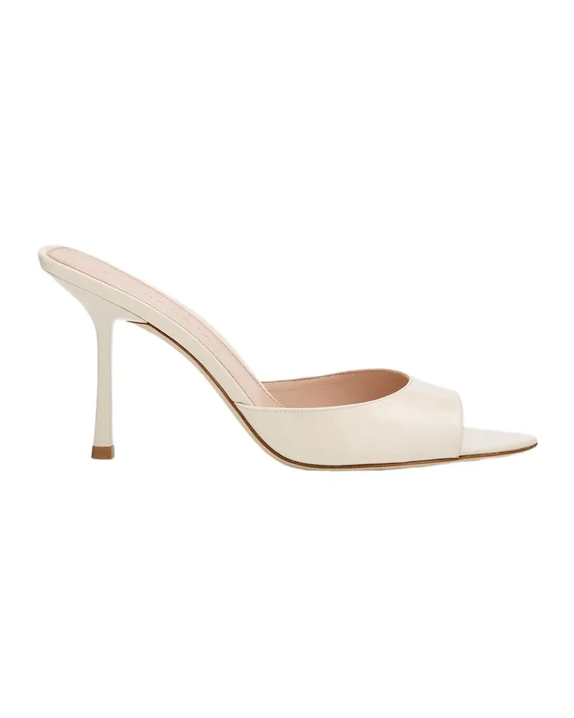 Stuart Weitzman 85mm Lexington Patent Leather Mules
