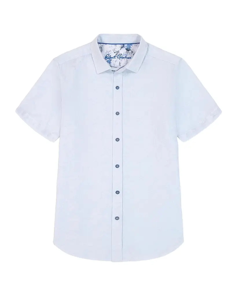 Robert Graham Men 's Brackenbury Cotton Jacquard Short-Sleeve Shirt