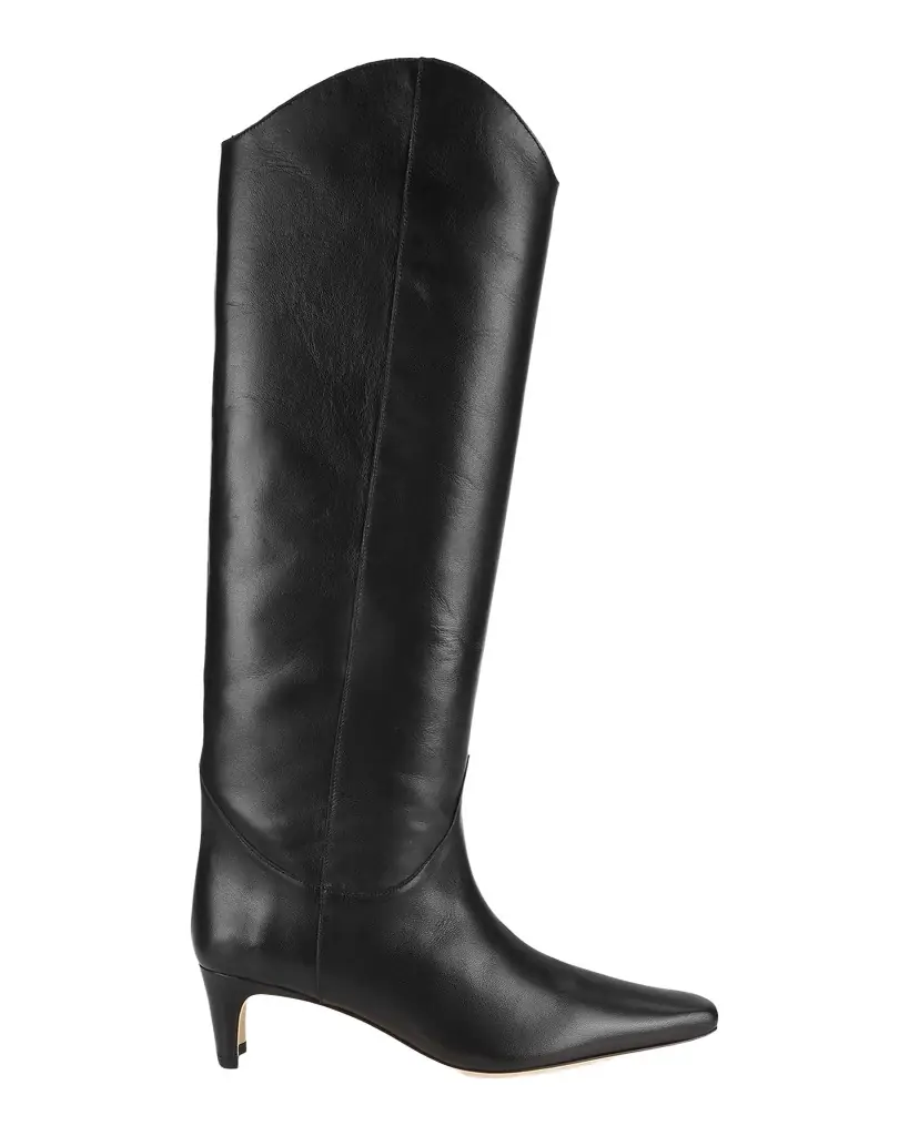 STAUD Western Wally 50MM Leather Knee-High Boots